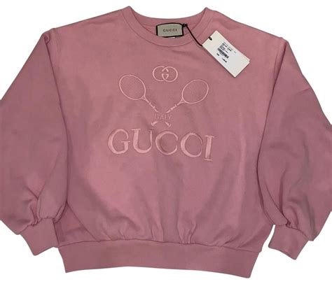 pink tennis gucci sweatshirt|Gucci cropped sweatshirt etsy.